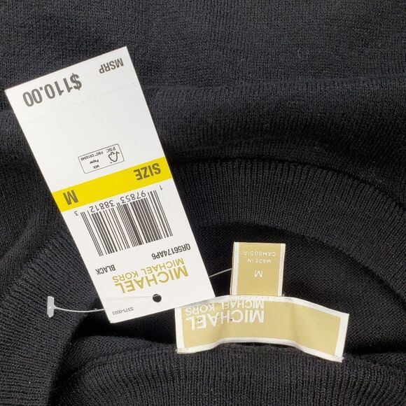NWT Michael Kors Crew Neck Cropped Sweater Size M - Picture 9 of 11